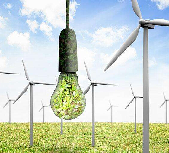 How is wind and electricity converted?
