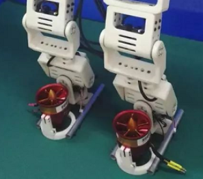 The robot has been trained to 